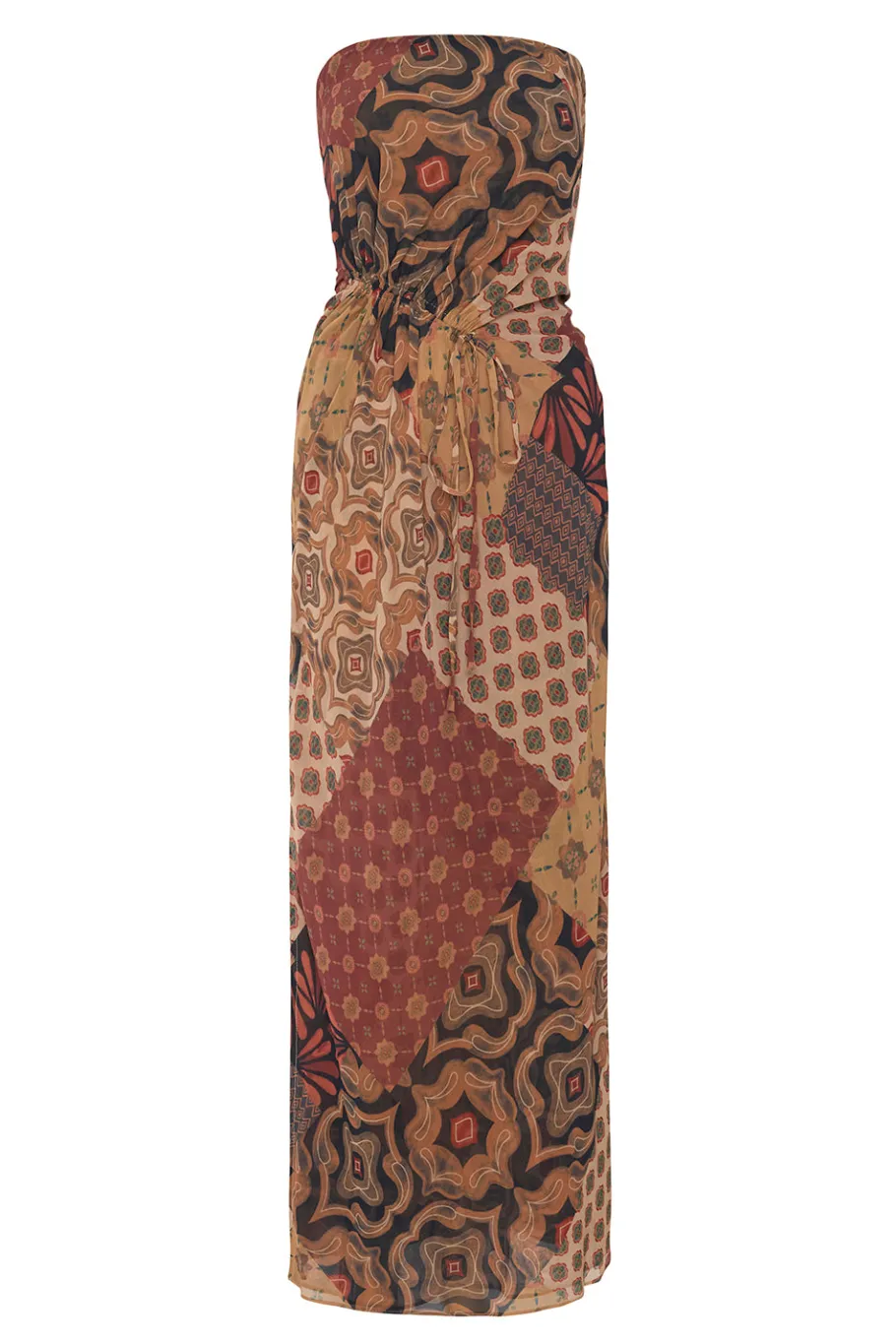 MISA Los Angeles Wedding Guest|Maxi>MARIAH DRESS Surrealpatchworkchiffon