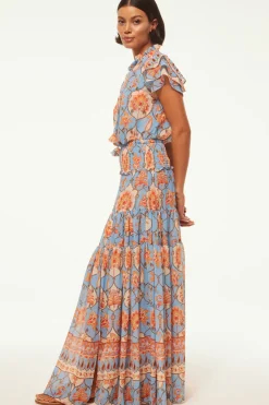 MISA Los Angeles Matching Sets|Tops>MARIA TOP Cagedfloral