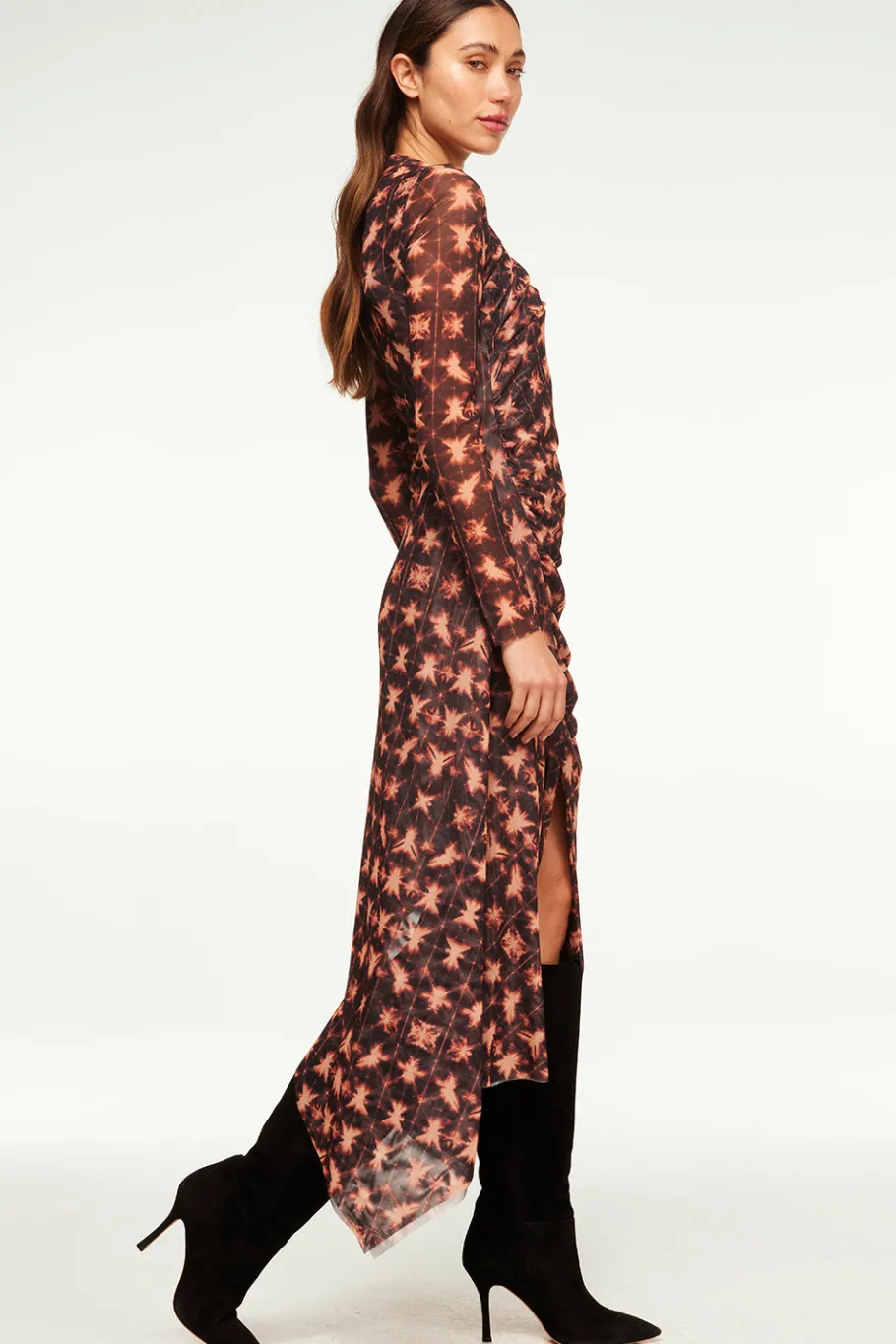 MISA Los Angeles Wedding Guest|Jersey & Mesh>MARINA DRESS Angelglow