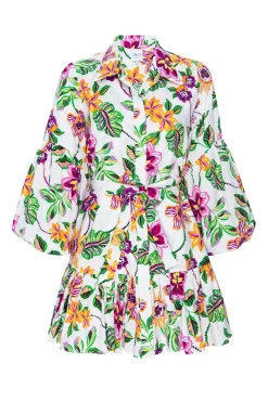 MISA Los Angeles Long-sleeve|Misa Classics>MARTINA DRESS Floraexoticapoplin