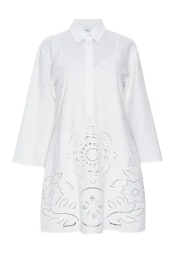 MISA Los Angeles Honeymoon|Classic White>MATIAS DRESS Whiteeyelet