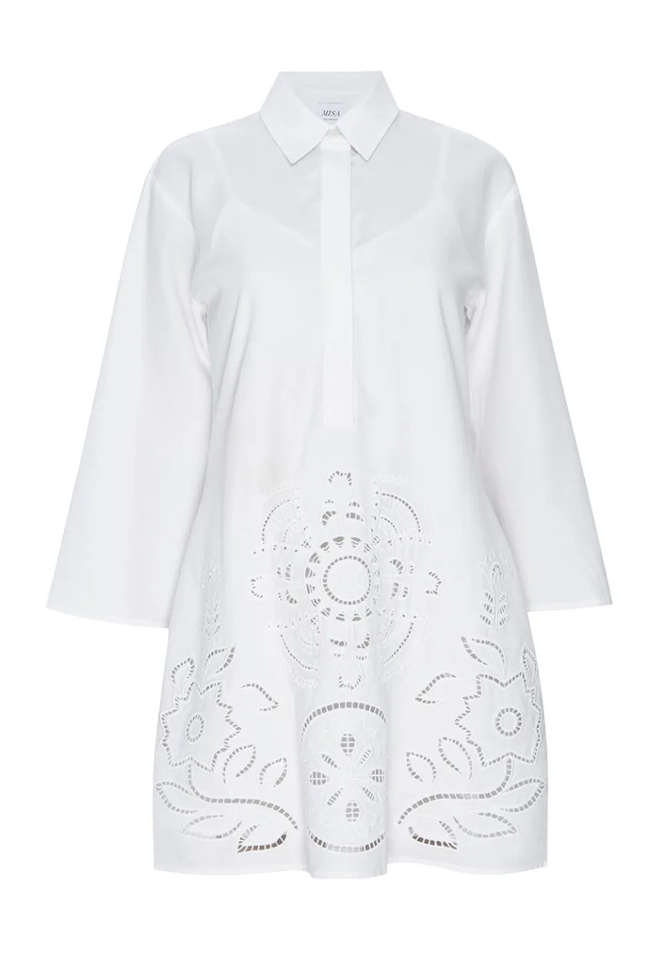 MISA Los Angeles Honeymoon|Classic White>MATIAS DRESS Whiteeyelet