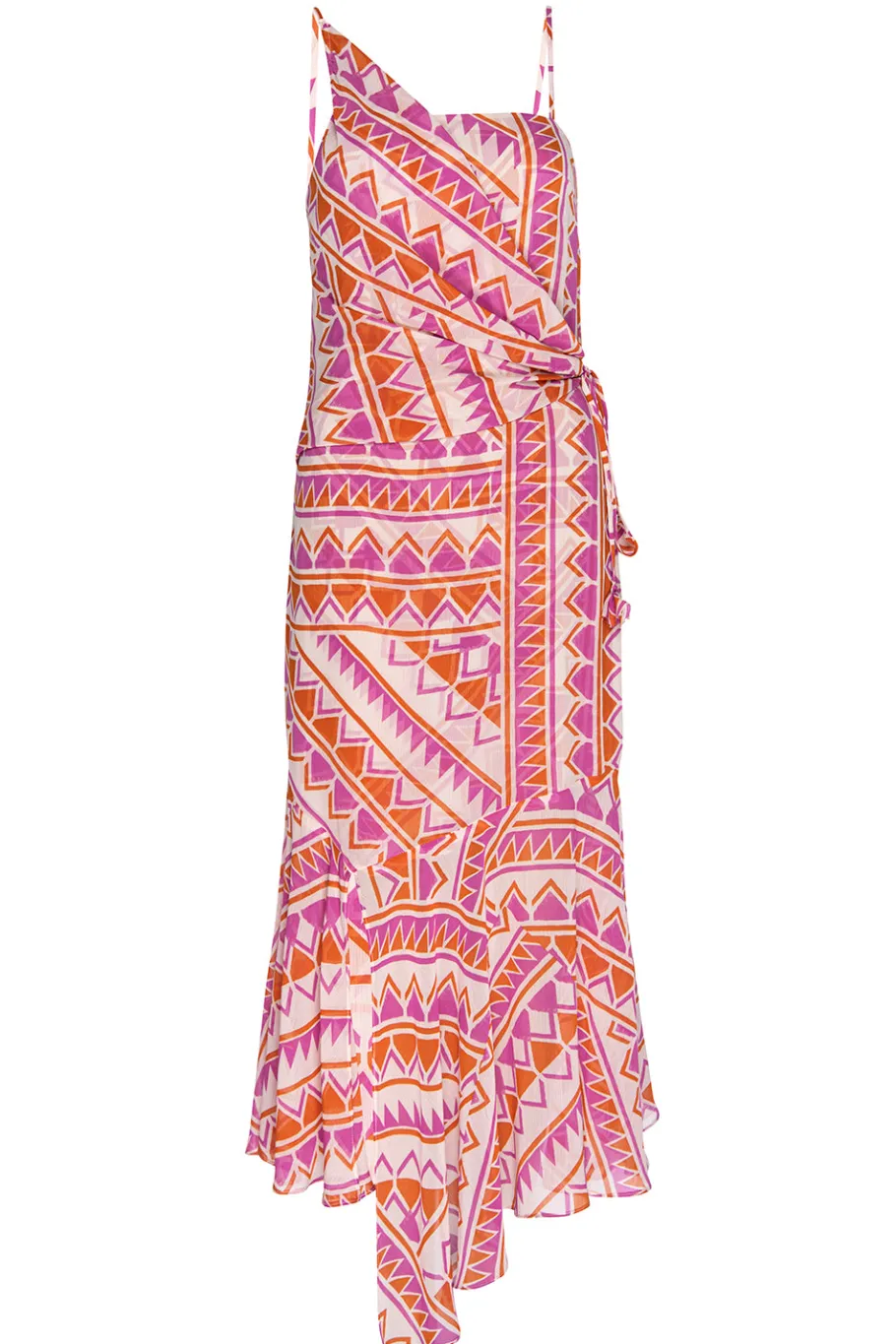 MISA Los Angeles Wedding Guest|Midi>MAYE DRESS Aperolgeo