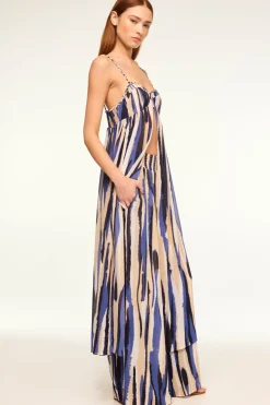 MISA Los Angeles Robes & Kaftans|Tops>MAYTE TOP Stripedinstinct