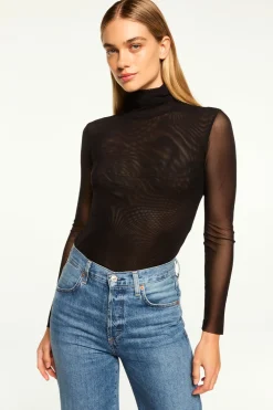 MISA Los Angeles Jersey & Mesh|Jersey & Mesh>NADJA MESH TOP Black