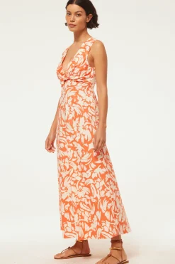 MISA Los Angeles Maxi|Dresses>NAJAH DRESS Patmostangerine