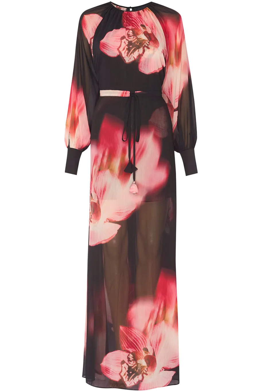 MISA Los Angeles Wedding Guest|Long-sleeve>NAOMI DRESS Midnightorchidchiffon