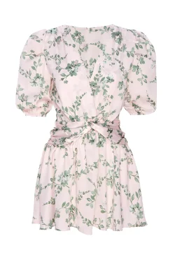MISA Los Angeles Honeymoon|Engagement Party>NARCISSA DRESS Whitesagebotanicasatin