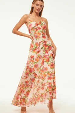 MISA Los Angeles Wedding Guest|Misa Classics>NEGINE DRESS Palmareibloomsmix