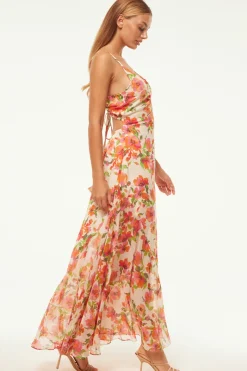 MISA Los Angeles Wedding Guest|Misa Classics>NEGINE DRESS Palmareibloomsmix
