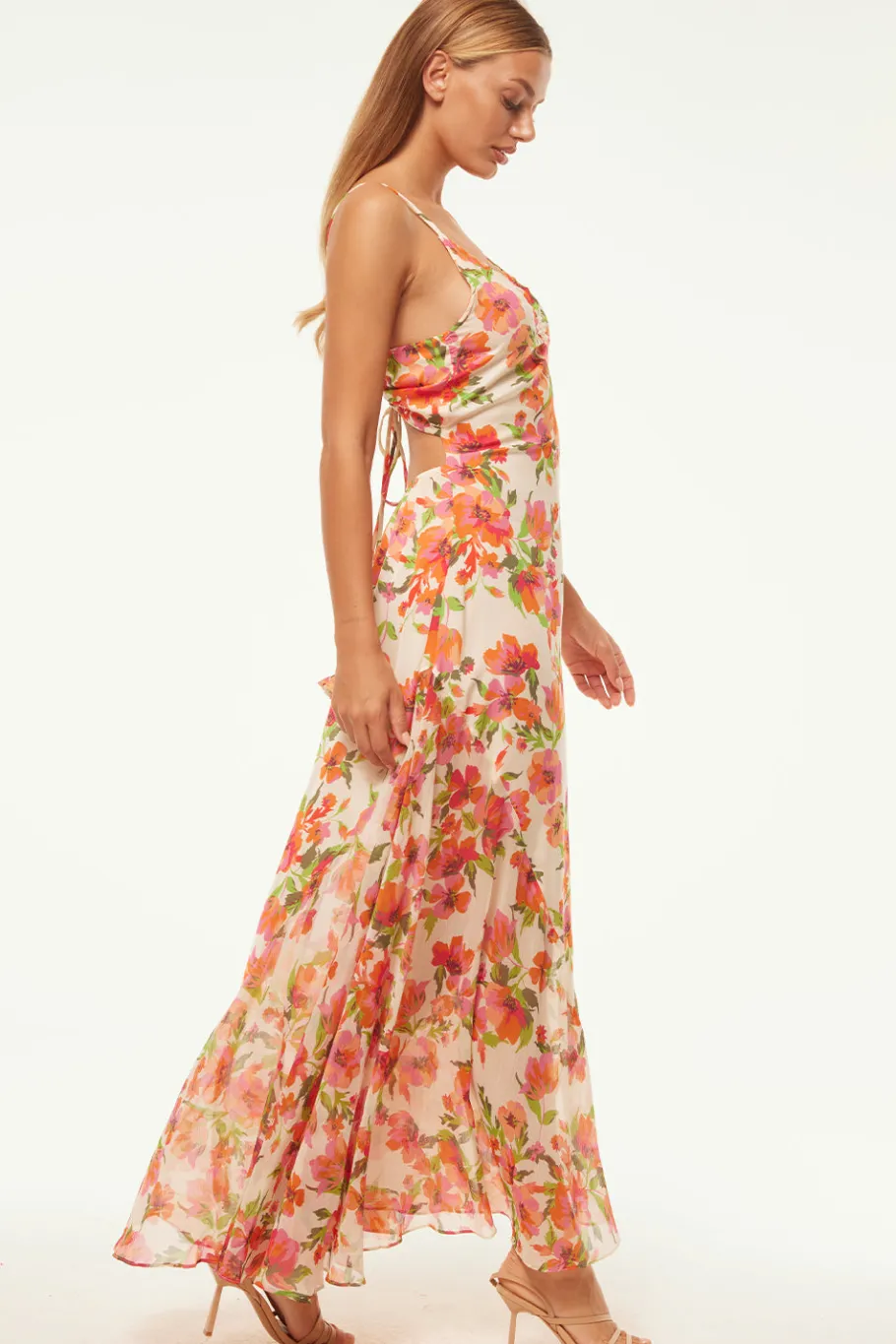 MISA Los Angeles Wedding Guest|Misa Classics>NEGINE DRESS Palmareibloomsmix