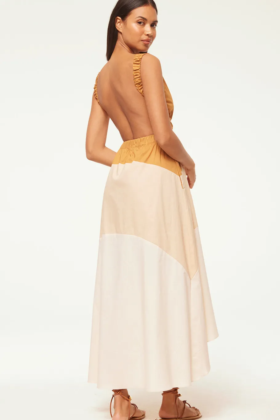 MISA Los Angeles Maxi|Dresses>NIA DRESS Stretchpoplinmix