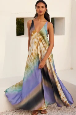MISA Los Angeles Wedding Guest|Misa Classics>NOTTA DRESS Ceruleanombre