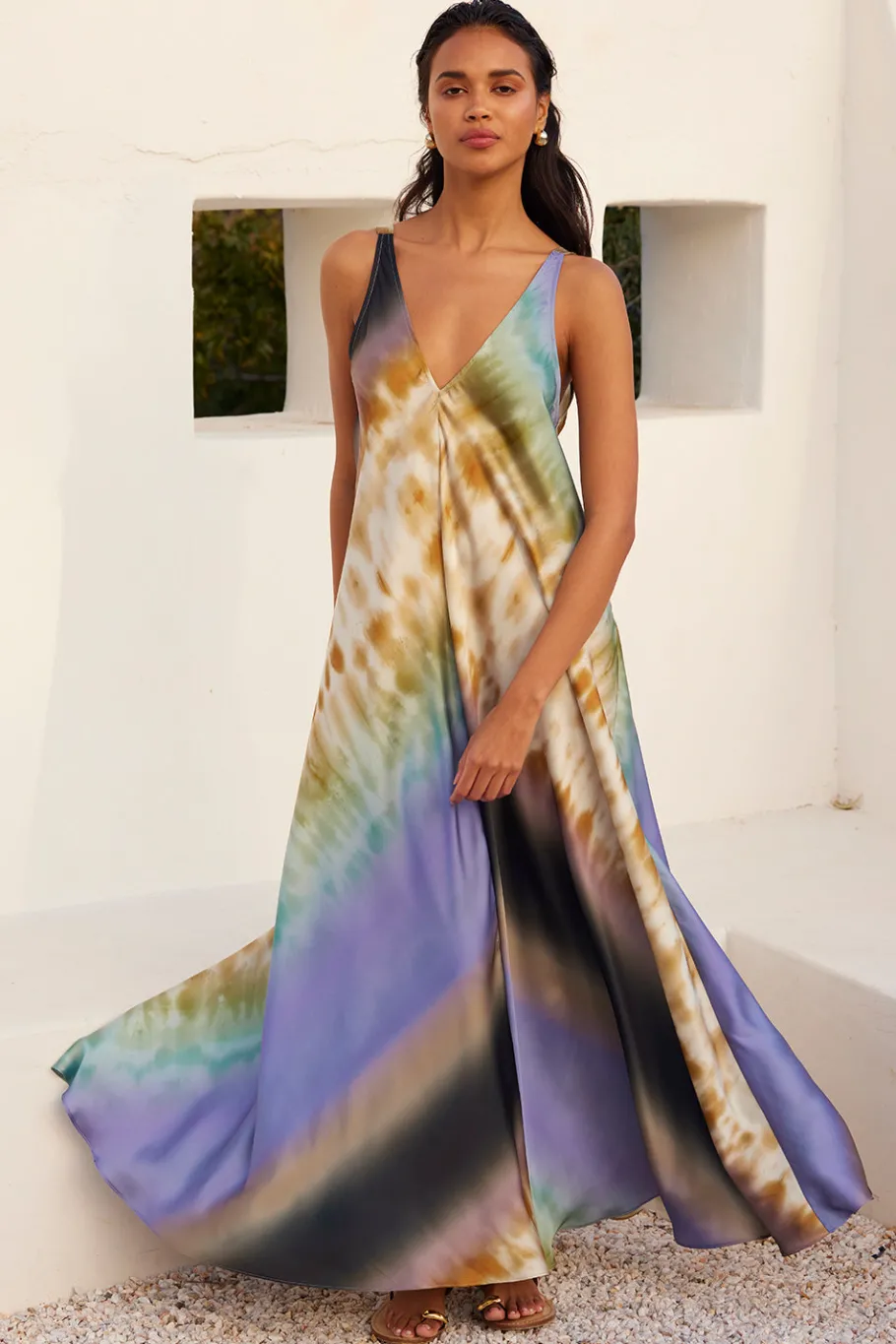 MISA Los Angeles Wedding Guest|Misa Classics>NOTTA DRESS Ceruleanombre