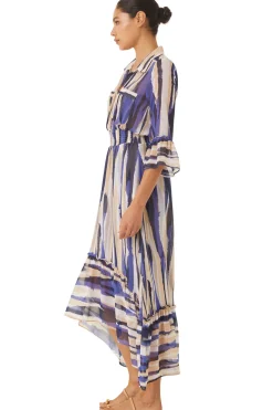 MISA Los Angeles Misa Classics|Midi>OFELIA DRESS Stripedinstinct