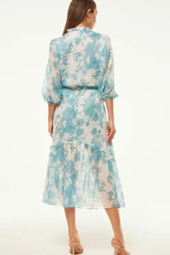 MISA Los Angeles Engagement Party|Misa Classics>OLIVIA DRESS Turquoiseflorachiffon