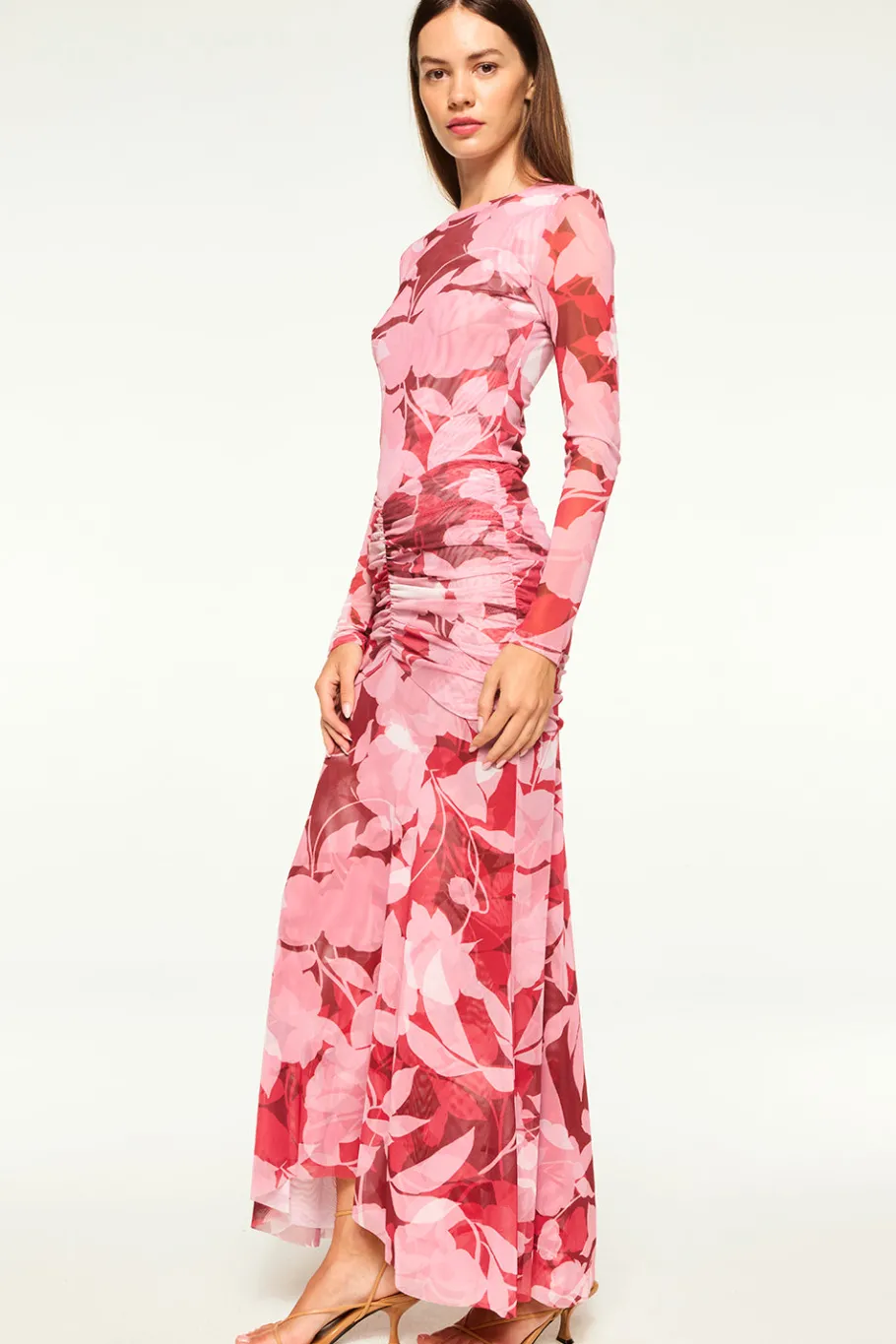 MISA Los Angeles Matching Sets|Jersey & Mesh>OLLIE SKIRT Florarosadamesh
