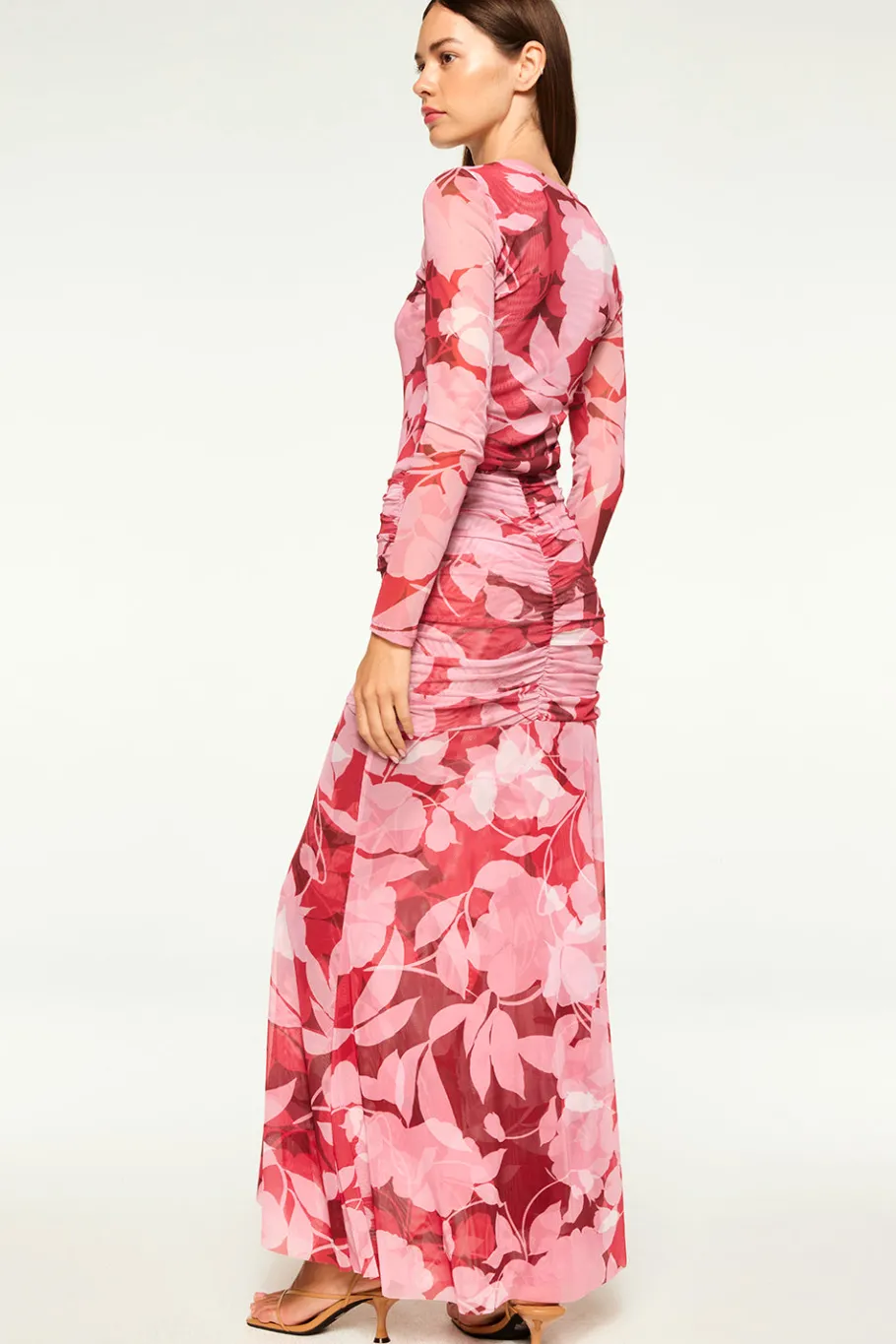 MISA Los Angeles Matching Sets|Jersey & Mesh>OLLIE SKIRT Florarosadamesh