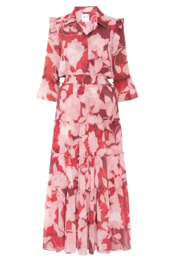 MISA Los Angeles Wedding Guest|Misa Classics>PAMELINA DRESS Florarosada