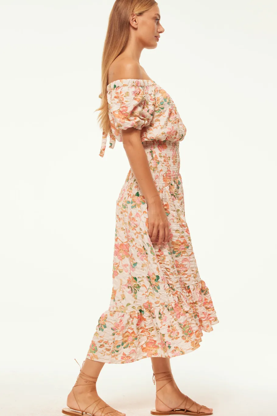 MISA Los Angeles Wedding Guest|Engagement Party>PAOLA DRESS Persimmoncrinkle