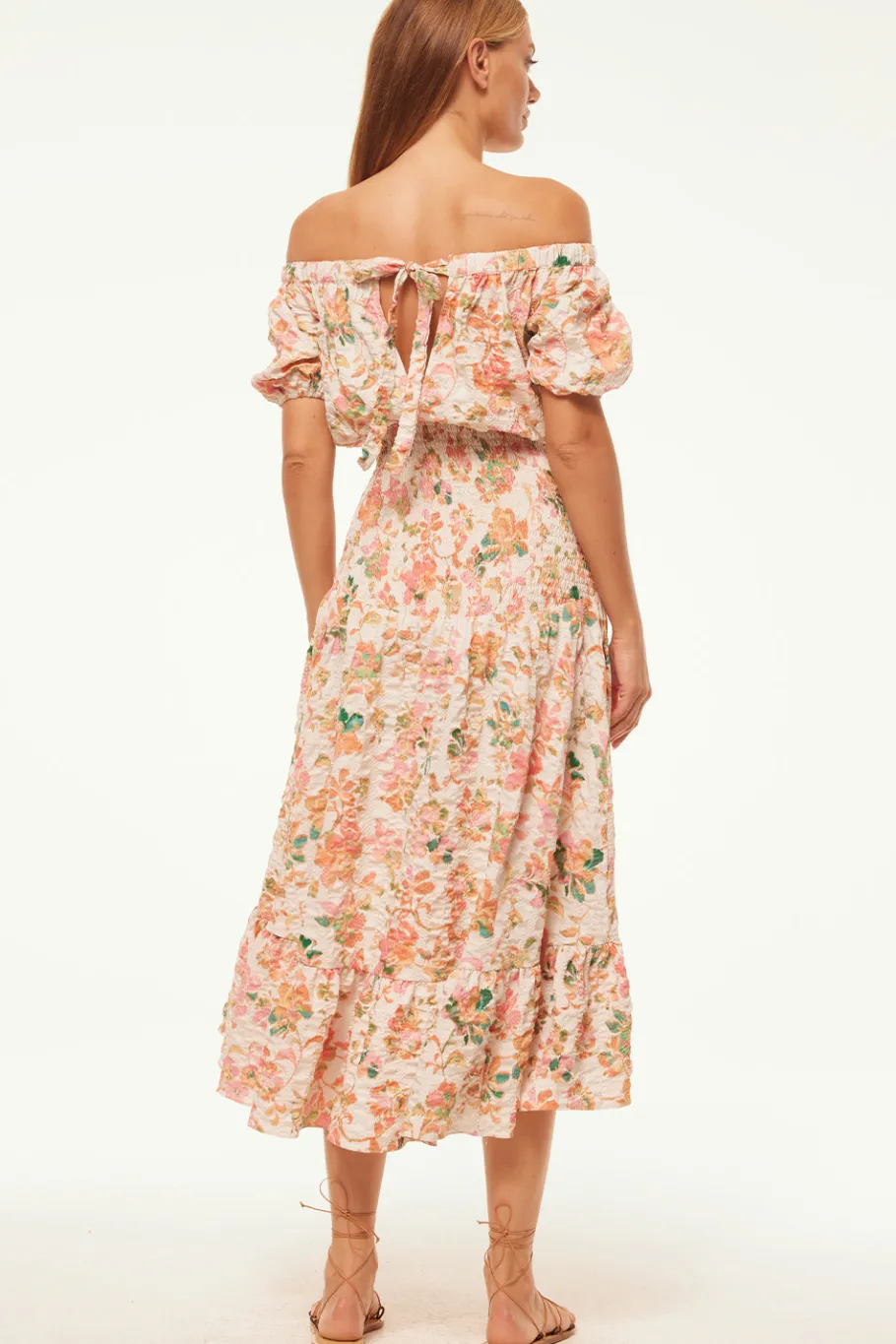 MISA Los Angeles Wedding Guest|Engagement Party>PAOLA DRESS Persimmoncrinkle