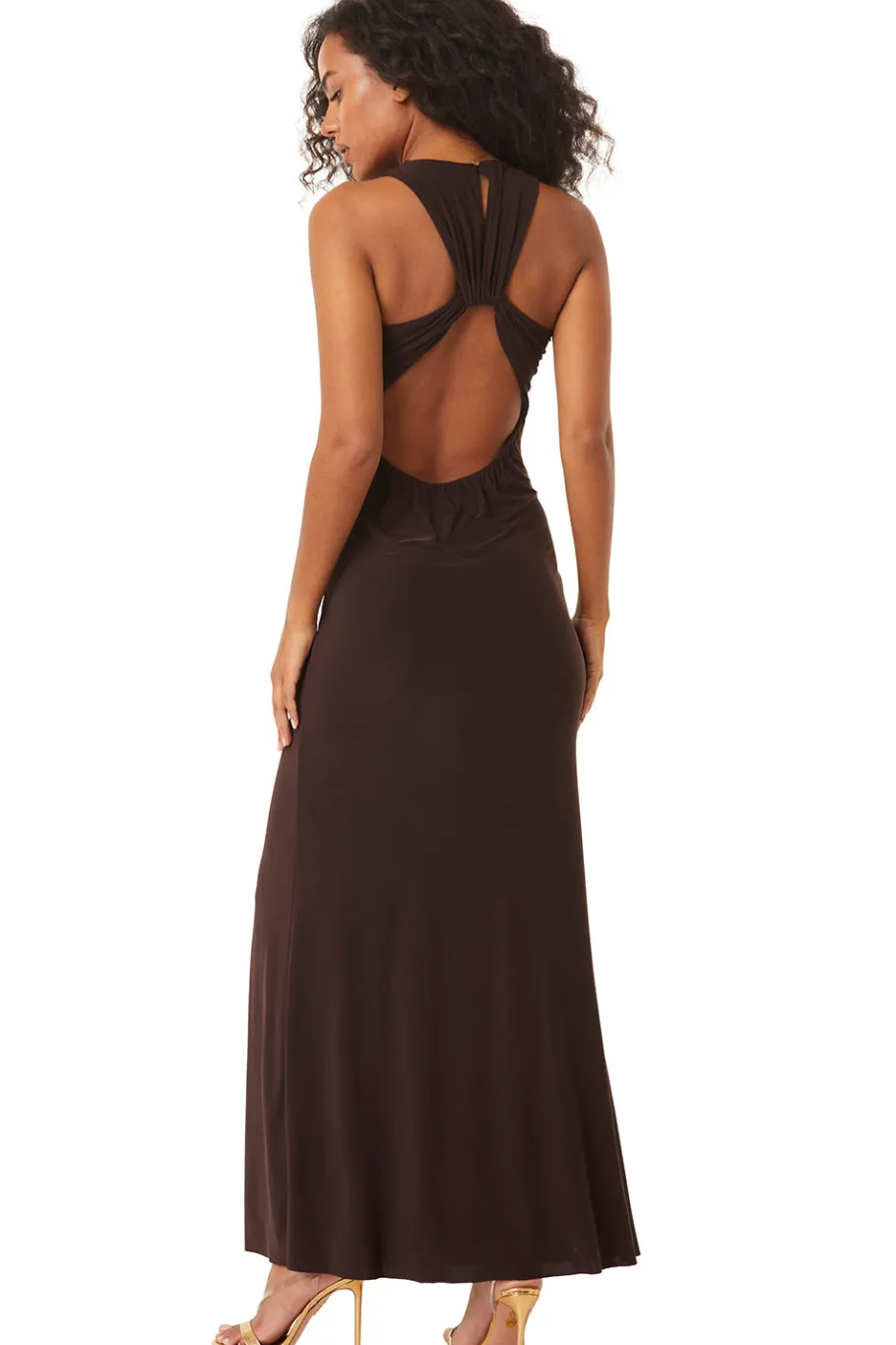 MISA Los Angeles Wedding Guest|Honeymoon>PARGOL DRESS Espresso