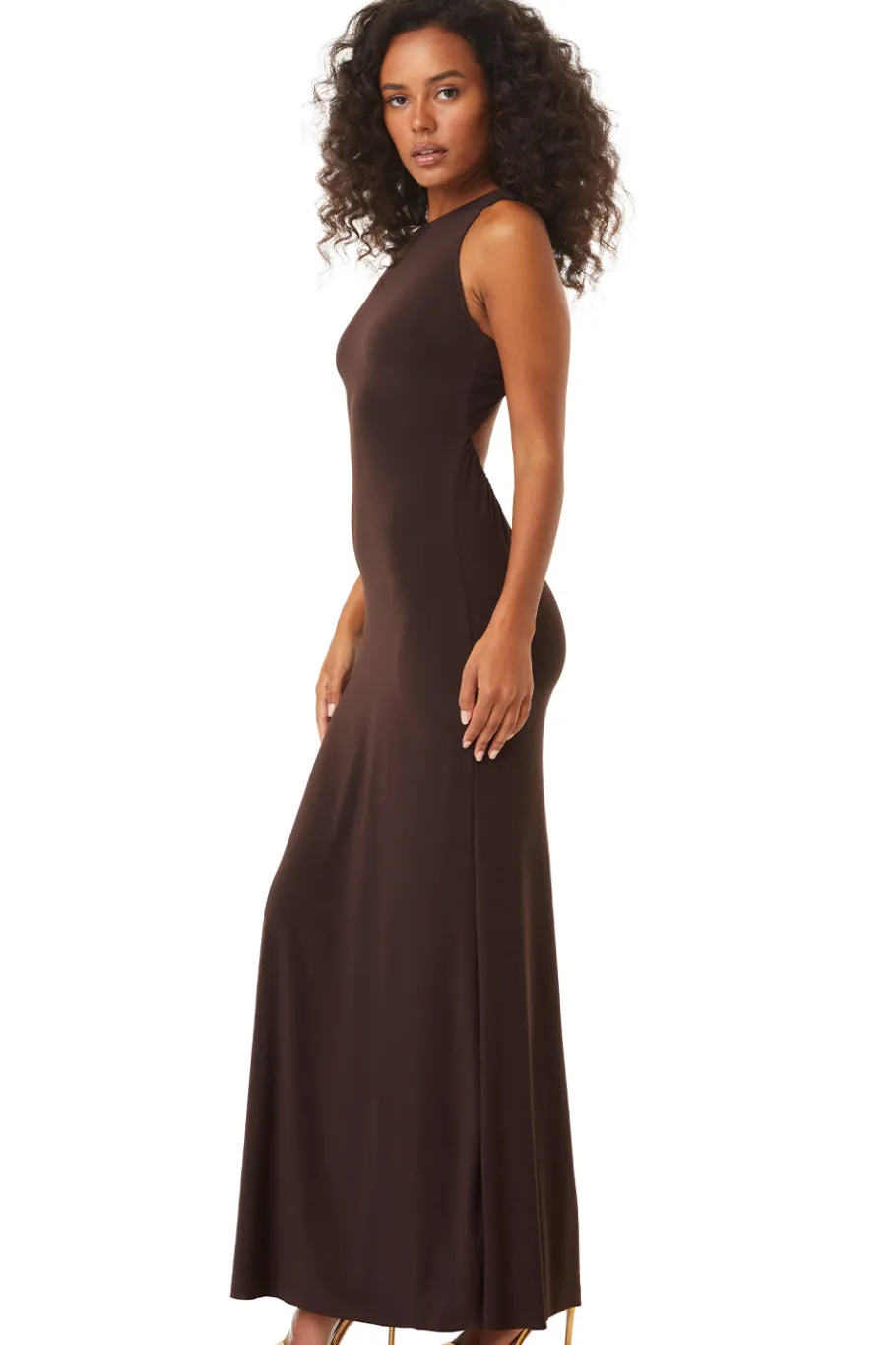 MISA Los Angeles Wedding Guest|Honeymoon>PARGOL DRESS Espresso