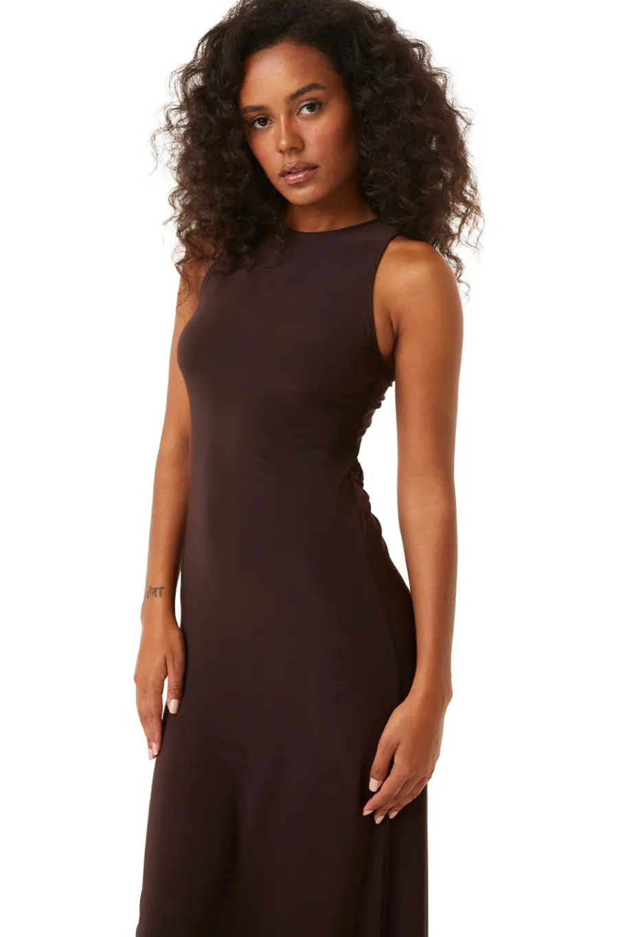 MISA Los Angeles Wedding Guest|Honeymoon>PARGOL DRESS Espresso