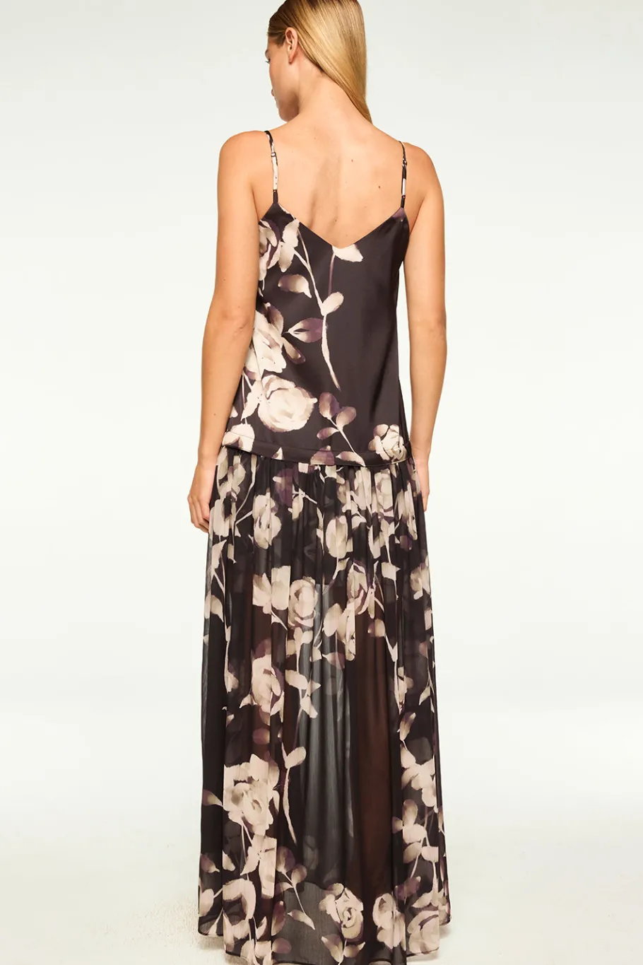 MISA Los Angeles Wedding Guest|Maxi>PAULINE DRESS Fadedrosemix
