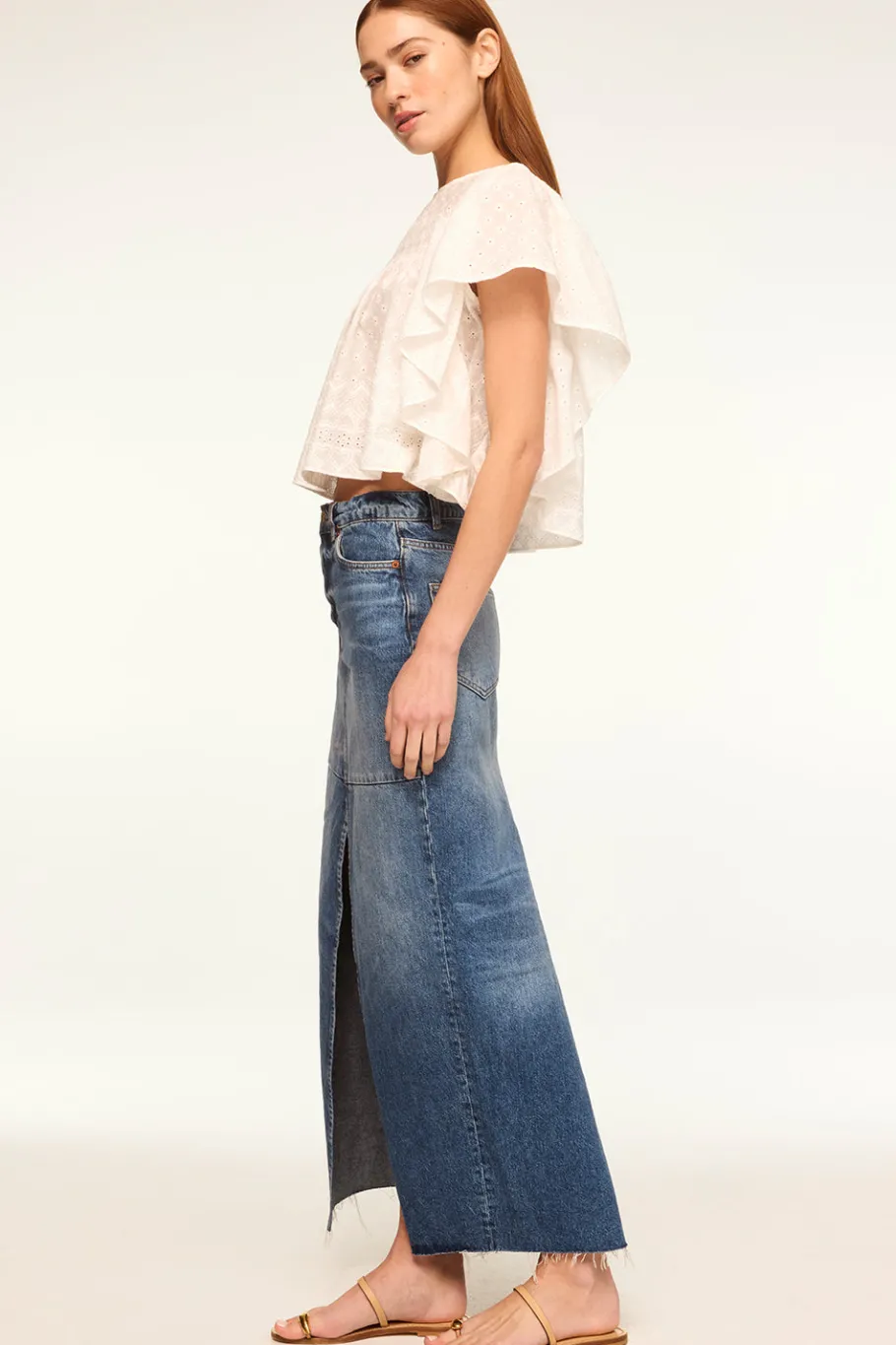 MISA Los Angeles Classic White|Tops>PENELOPE TOP Whiteeyelet