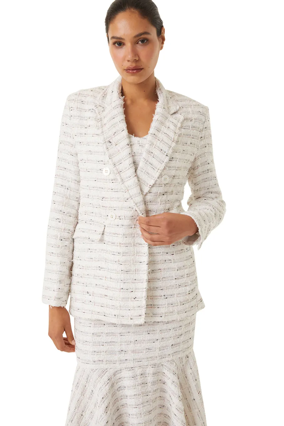 MISA Los Angeles Classic White|Matching Sets>PENNY BLAZER Winterwhite