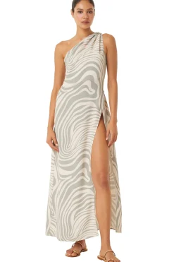 MISA Los Angeles Honeymoon|Maxi>PERSEPHONE DRESS Abstractzebra
