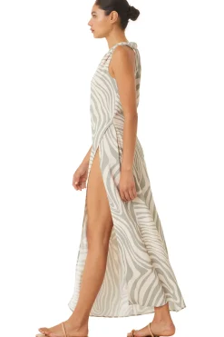 MISA Los Angeles Honeymoon|Maxi>PERSEPHONE DRESS Abstractzebra