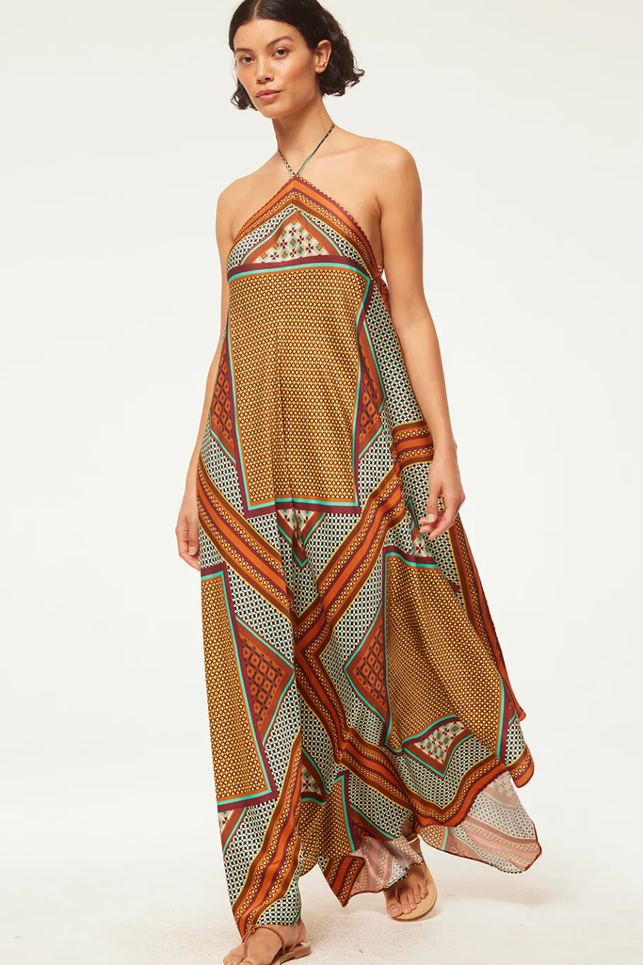MISA Los Angeles Wedding Guest|Maxi>RABAN DRESS Positanoscarf
