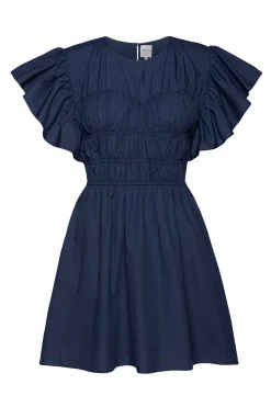 MISA Los Angeles Mini|Dresses>RADHA DRESS Midnightbluepoplin