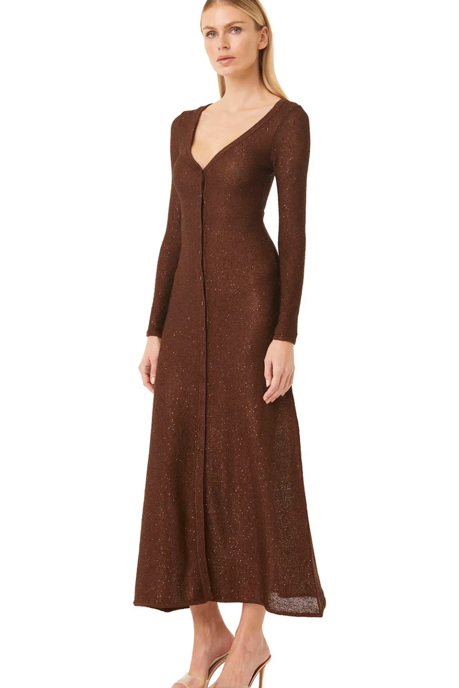 MISA Los Angeles Knit|Long-sleeve>RAFAEL CARDIGAN Chocolateshimmer