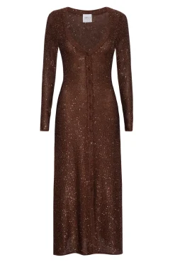 MISA Los Angeles Knit|Long-sleeve>RAFAEL CARDIGAN Chocolateshimmer