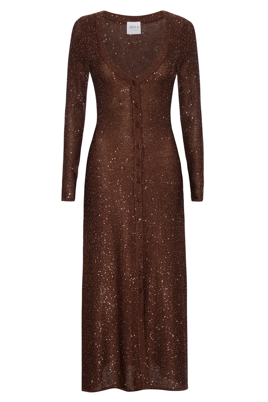 MISA Los Angeles Knit|Long-sleeve>RAFAEL CARDIGAN Chocolateshimmer