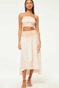 MISA Los Angeles Matching Sets|Skirts & Shorts>RAMESH SKIRT Ivorylinenmix