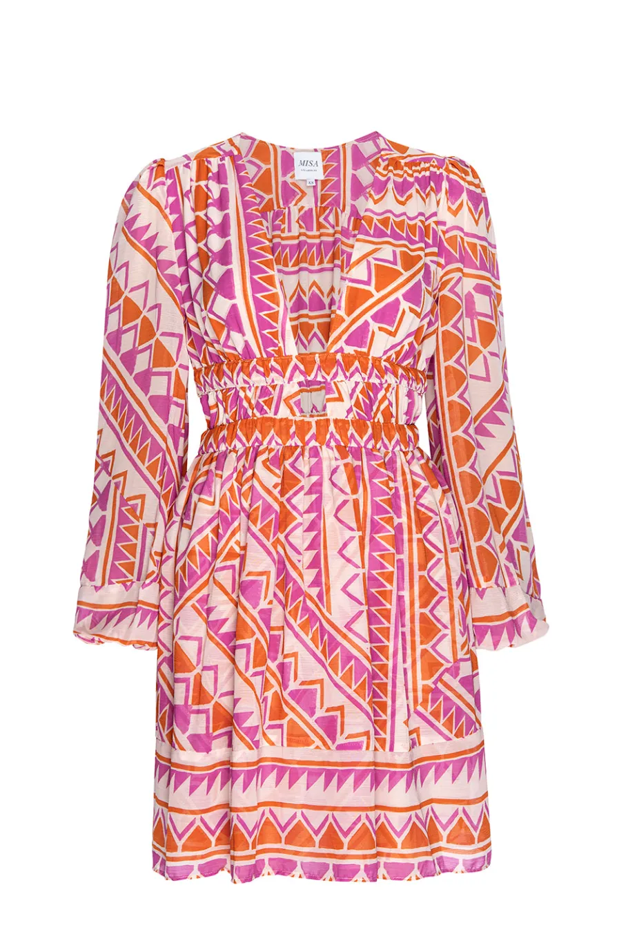 MISA Los Angeles Wedding Guest|Long-sleeve>RANA DRESS Aperolgeo