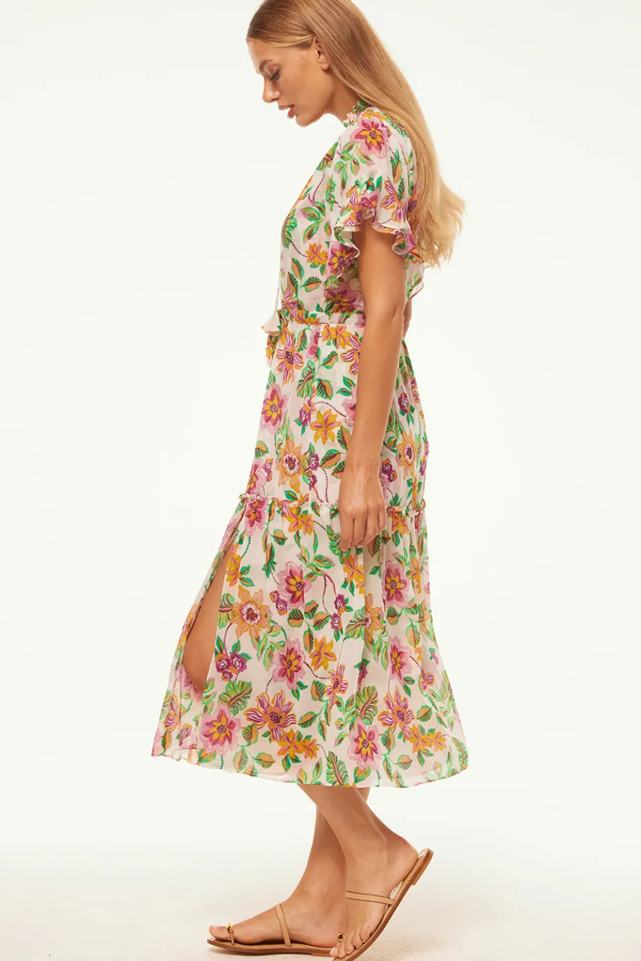 MISA Los Angeles Engagement Party|Midi>RANJANA DRESS Floraexoticachiffon