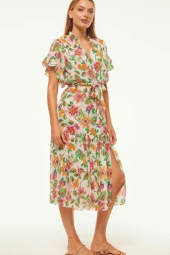 MISA Los Angeles Engagement Party|Midi>RANJANA DRESS Floraexoticachiffon