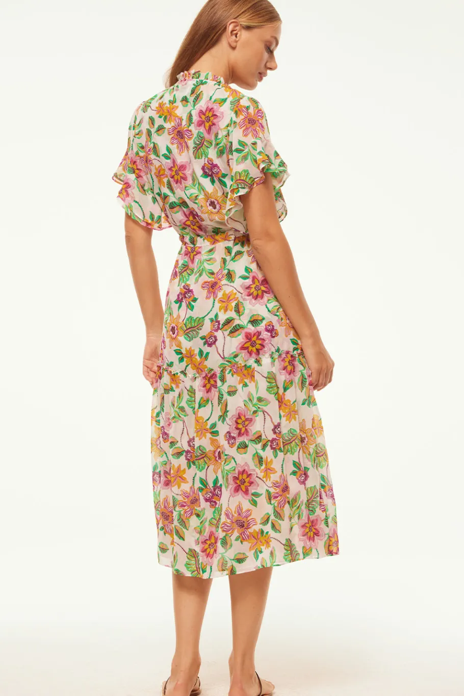 MISA Los Angeles Engagement Party|Midi>RANJANA DRESS Floraexoticachiffon