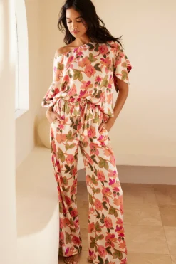 MISA Los Angeles Matching Sets|Pants>RESHMA PANT Sonoranflorasatin