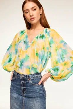 MISA Los Angeles Matching Sets|Tops>RINA TOP Citronwatercolor