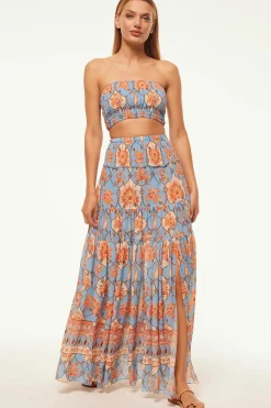 MISA Los Angeles Matching Sets|Tops>ROKSANA BANDEAU Cagedfloral