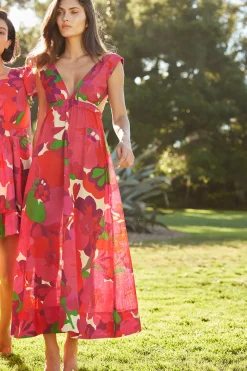 MISA Los Angeles Honeymoon|Cut-out>ROSALIA DRESS Florarosada