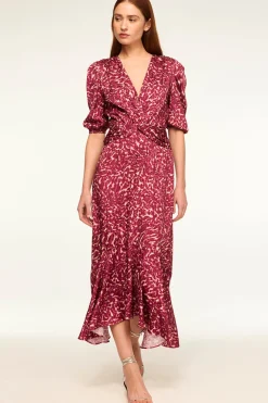 MISA Los Angeles Midi|Wedding Guest>ROSALIE DRESS Faunaabstract