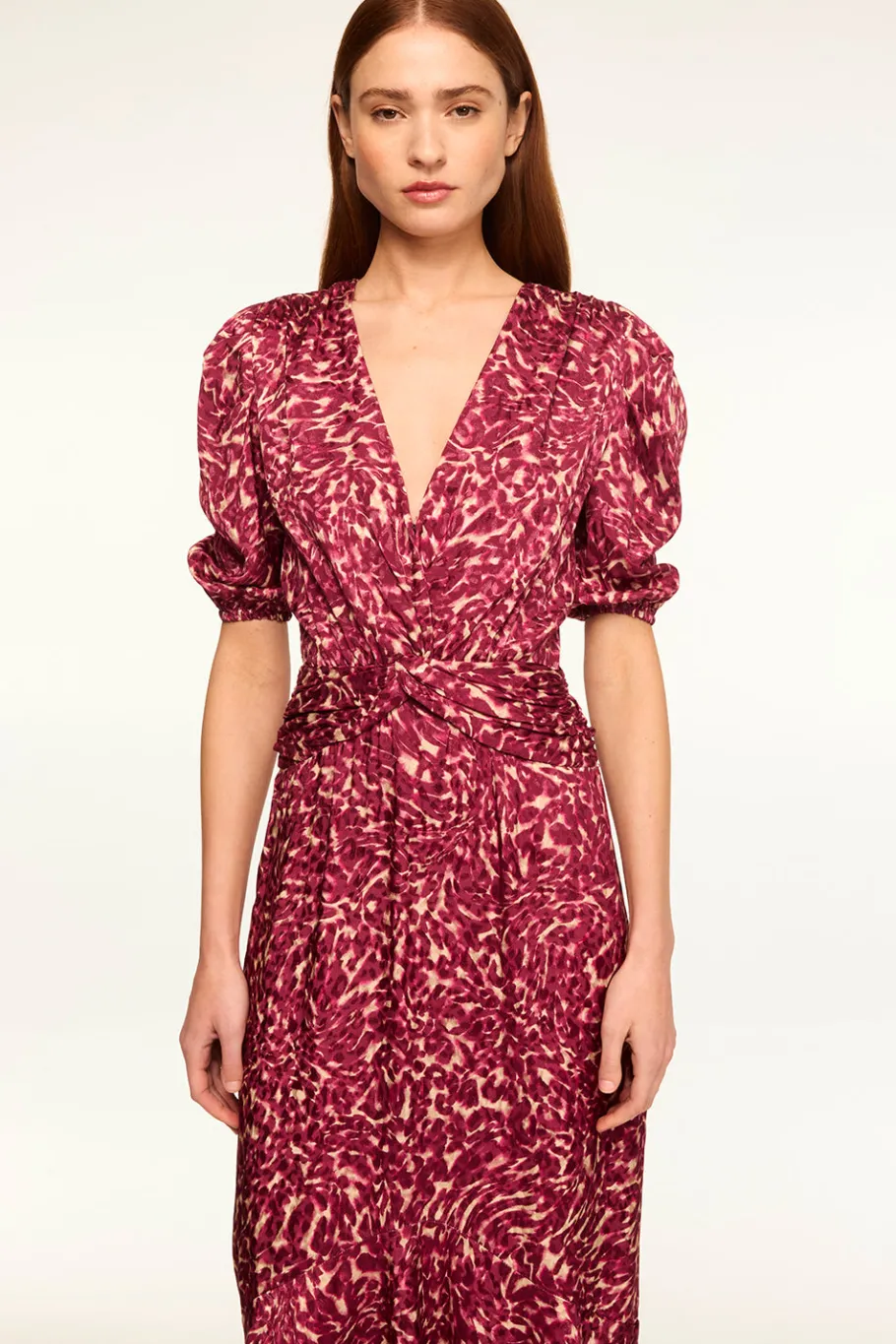 MISA Los Angeles Midi|Wedding Guest>ROSALIE DRESS Faunaabstract