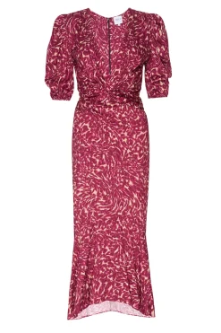 MISA Los Angeles Midi|Wedding Guest>ROSALIE DRESS Faunaabstract